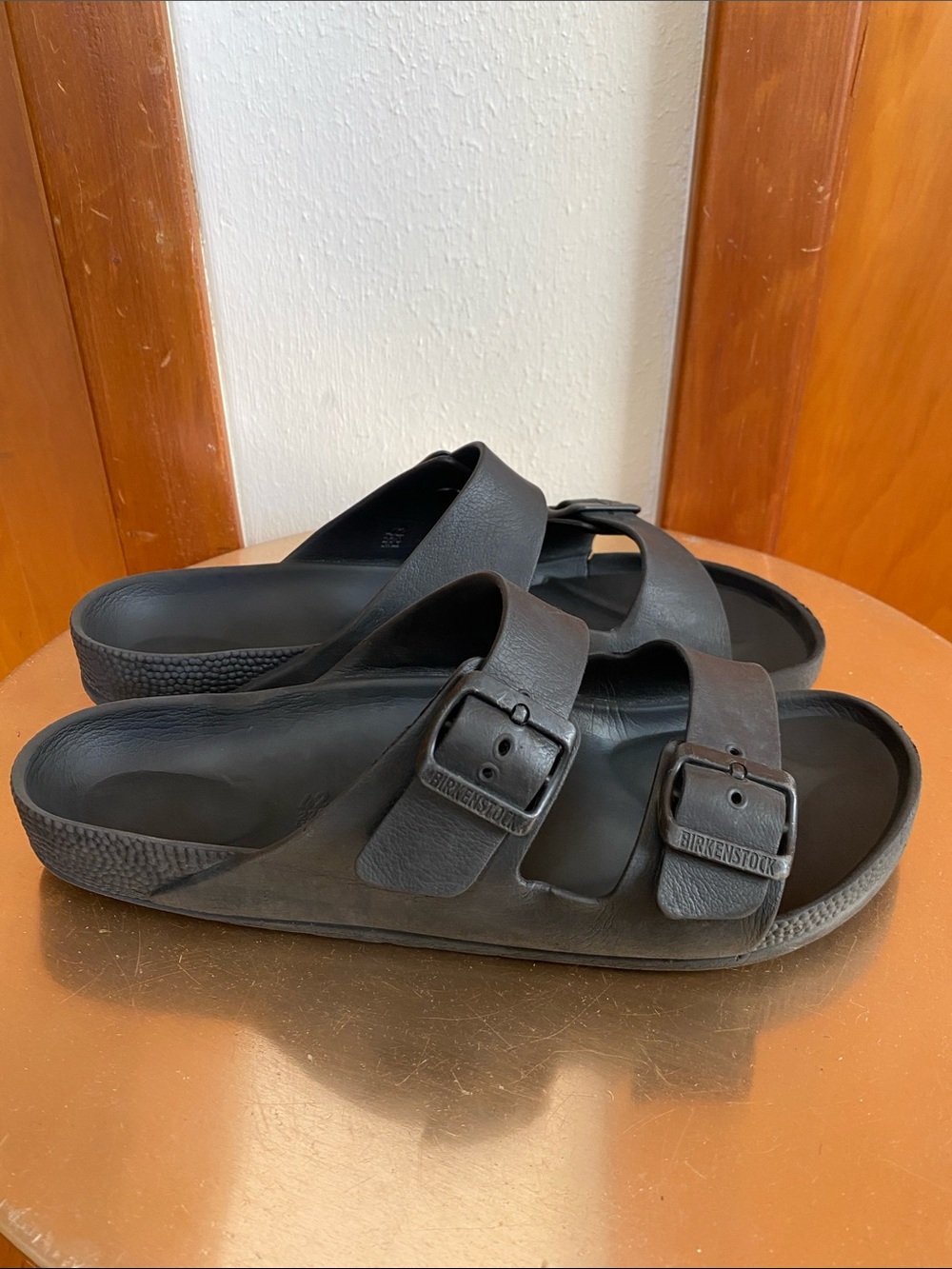 Birkenstock Arizona EVA Two-Strap Sandals - Dark Brown/Black